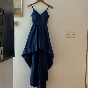 B Darlin Royal Blue High Low Dress